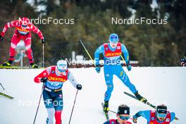 28.12.2021, Lenzerheide, Switzerland (SUI): Erik Valnes (NOR), Davide Graz (ITA), (l-r)  - FIS world cup cross-country, tour de ski, individual sprint, Lenzerheide (SUI). www.nordicfocus.com. © Modica/NordicFocus. Every downloaded picture is fee-liable.