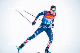 28.12.2021, Lenzerheide, Switzerland (SUI): Kevin Bolger (USA) - FIS world cup cross-country, tour de ski, individual sprint, Lenzerheide (SUI). www.nordicfocus.com. © Modica/NordicFocus. Every downloaded picture is fee-liable.