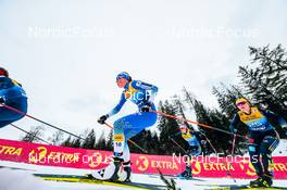 28.12.2021, Lenzerheide, Switzerland (SUI): Anamarija Lampic (SLO), Coletta Rydzek (GER), Laura Gimmler (GER), (l-r)  - FIS world cup cross-country, tour de ski, individual sprint, Lenzerheide (SUI). www.nordicfocus.com. © Modica/NordicFocus. Every downloaded picture is fee-liable.