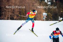 28.12.2021, Lenzerheide, Switzerland (SUI): Johannes Hoesflot Klaebo (NOR) - FIS world cup cross-country, tour de ski, individual sprint, Lenzerheide (SUI). www.nordicfocus.com. © Modica/NordicFocus. Every downloaded picture is fee-liable.