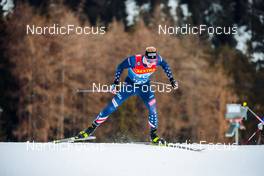 28.12.2021, Lenzerheide, Switzerland (SUI): Logan Hanneman (USA) - FIS world cup cross-country, tour de ski, individual sprint, Lenzerheide (SUI). www.nordicfocus.com. © Modica/NordicFocus. Every downloaded picture is fee-liable.
