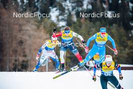 28.12.2021, Lenzerheide, Switzerland (SUI): Katerina Janatova (CZE), Tiril Udnes Weng (NOR), Lucia Scardoni (ITA), (l-r)  - FIS world cup cross-country, tour de ski, individual sprint, Lenzerheide (SUI). www.nordicfocus.com. © Modica/NordicFocus. Every downloaded picture is fee-liable.