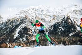 28.12.2021, Lenzerheide, Switzerland (SUI): Samuel Uduigowme Ikpefan (NGR) - FIS world cup cross-country, tour de ski, individual sprint, Lenzerheide (SUI). www.nordicfocus.com. © Modica/NordicFocus. Every downloaded picture is fee-liable.