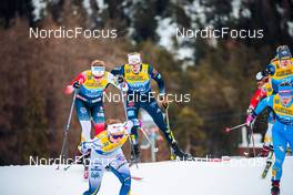 28.12.2021, Lenzerheide, Switzerland (SUI): Mathilde Myhrvold (NOR), Victoria Carl (GER), (l-r)  - FIS world cup cross-country, tour de ski, individual sprint, Lenzerheide (SUI). www.nordicfocus.com. © Modica/NordicFocus. Every downloaded picture is fee-liable.
