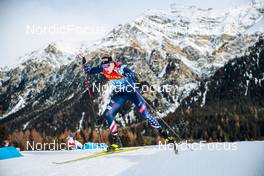 28.12.2021, Lenzerheide, Switzerland (SUI): Logan Hanneman (USA) - FIS world cup cross-country, tour de ski, individual sprint, Lenzerheide (SUI). www.nordicfocus.com. © Modica/NordicFocus. Every downloaded picture is fee-liable.