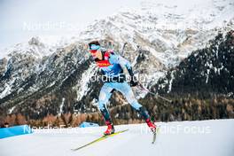 28.12.2021, Lenzerheide, Switzerland (SUI): Franco Dal Farra (ARG) - FIS world cup cross-country, tour de ski, individual sprint, Lenzerheide (SUI). www.nordicfocus.com. © Modica/NordicFocus. Every downloaded picture is fee-liable.