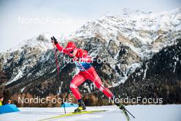 28.12.2021, Lenzerheide, Switzerland (SUI): Andrey Melnichenko (RUS) - FIS world cup cross-country, tour de ski, individual sprint, Lenzerheide (SUI). www.nordicfocus.com. © Modica/NordicFocus. Every downloaded picture is fee-liable.