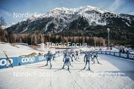27.12.2021, Lenzerheide, Switzerland (SUI): Swiss Team (l-r)  - FIS world cup cross-country, tour de ski, training, Lenzerheide (SUI). www.nordicfocus.com. © Modica/NordicFocus. Every downloaded picture is fee-liable.