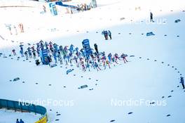 31.12.2021, Oberstdorf, Germany (GER): Track atmosphere: Start of mens race  - FIS world cup cross-country, tour de ski, mass men, Oberstdorf (GER). www.nordicfocus.com. © Modica/NordicFocus. Every downloaded picture is fee-liable.