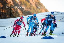 31.12.2021, Oberstdorf, Germany (GER): Andrey Melnichenko (RUS), Federico Pellegrino (ITA), (l-r)  - FIS world cup cross-country, tour de ski, mass men, Oberstdorf (GER). www.nordicfocus.com. © Modica/NordicFocus. Every downloaded picture is fee-liable.