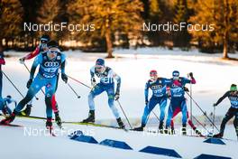 31.12.2021, Oberstdorf, Germany (GER): Iivo Niskanen (FIN), Jonas Baumann (SUI), Roman Furger (SUI), (l-r)  - FIS world cup cross-country, tour de ski, mass men, Oberstdorf (GER). www.nordicfocus.com. © Modica/NordicFocus. Every downloaded picture is fee-liable.