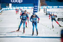 31.12.2021, Oberstdorf, Germany (GER): Beda Klee (SUI), Dario Cologna (SUI), (l-r)  - FIS world cup cross-country, tour de ski, mass men, Oberstdorf (GER). www.nordicfocus.com. © Modica/NordicFocus. Every downloaded picture is fee-liable.