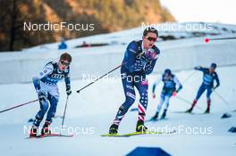 31.12.2021, Oberstdorf, Germany (GER): Eric Rosjoe (SWE), Luke Jager (USA), (l-r)  - FIS world cup cross-country, tour de ski, mass men, Oberstdorf (GER). www.nordicfocus.com. © Modica/NordicFocus. Every downloaded picture is fee-liable.