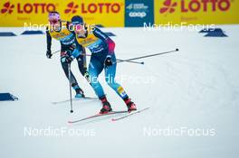 31.12.2021, Oberstdorf, Germany (GER): Laura Gimmler (GER), Laurien Van Der Graaff (SUI), (l-r)  - FIS world cup cross-country, tour de ski, mass women, Oberstdorf (GER). www.nordicfocus.com. © Modica/NordicFocus. Every downloaded picture is fee-liable.