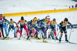 31.12.2021, Oberstdorf, Germany (GER): Coletta Rydzek (GER), Novie Mccabe (USA), Petra Hyncicova (CZE), (l-r)  - FIS world cup cross-country, tour de ski, mass women, Oberstdorf (GER). www.nordicfocus.com. © Modica/NordicFocus. Every downloaded picture is fee-liable.
