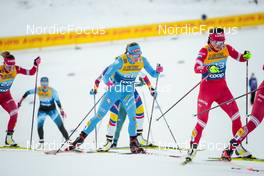 31.12.2021, Oberstdorf, Germany (GER): Greta Laurent (ITA), Lilia Vasilieva (RUS), (l-r)  - FIS world cup cross-country, tour de ski, mass women, Oberstdorf (GER). www.nordicfocus.com. © Modica/NordicFocus. Every downloaded picture is fee-liable.