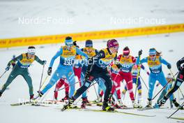 31.12.2021, Oberstdorf, Germany (GER): Cristina Pittin (ITA), Katherine Sauerbrey (GER), (l-r)  - FIS world cup cross-country, tour de ski, mass women, Oberstdorf (GER). www.nordicfocus.com. © Modica/NordicFocus. Every downloaded picture is fee-liable.