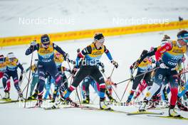 31.12.2021, Oberstdorf, Germany (GER): Alayna Sonnesyn (USA), Katerina Janatova (CZE), Anna Svendsen (NOR), (l-r)  - FIS world cup cross-country, tour de ski, mass women, Oberstdorf (GER). www.nordicfocus.com. © Modica/NordicFocus. Every downloaded picture is fee-liable.