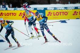 31.12.2021, Oberstdorf, Germany (GER): Pia Fink (GER), Anna Svendsen (NOR), Alayna Sonnesyn (USA), (l-r)  - FIS world cup cross-country, tour de ski, mass women, Oberstdorf (GER). www.nordicfocus.com. © Modica/NordicFocus. Every downloaded picture is fee-liable.