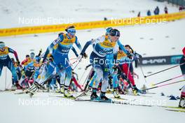 31.12.2021, Oberstdorf, Germany (GER): Anamarija Lampic (SLO), Johanna Matintalo (FIN), (l-r)  - FIS world cup cross-country, tour de ski, mass women, Oberstdorf (GER). www.nordicfocus.com. © Modica/NordicFocus. Every downloaded picture is fee-liable.