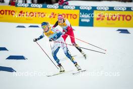 31.12.2021, Oberstdorf, Germany (GER): Frida Karlsson (SWE), Teresa Stadlober (AUT), (l-r)  - FIS world cup cross-country, tour de ski, mass women, Oberstdorf (GER). www.nordicfocus.com. © Modica/NordicFocus. Every downloaded picture is fee-liable.