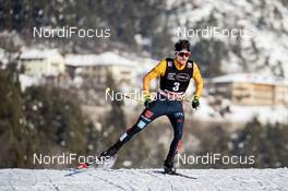 15.01.2021, Val di Fiemme, Italy (ITA): Fabian Riessle (GER) - FIS world cup nordic combined men, individual Gundersen HS106/10km, Val di Fiemme (ITA). www.nordicfocus.com. © Modica/NordicFocus. Every downloaded picture is fee-liable.