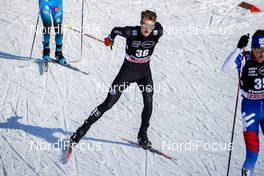 15.01.2021, Val di Fiemme, Italy (ITA): Ben Loomis (USA) - FIS world cup nordic combined men, individual Gundersen HS106/10km, Val di Fiemme (ITA). www.nordicfocus.com. © Modica/NordicFocus. Every downloaded picture is fee-liable.