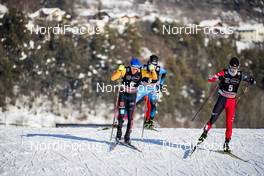 15.01.2021, Val di Fiemme, Italy (ITA): Manuel Faisst (GER), Ryota Yamamoto (JPN), (l-r)  - FIS world cup nordic combined men, individual Gundersen HS106/10km, Val di Fiemme (ITA). www.nordicfocus.com. © Modica/NordicFocus. Every downloaded picture is fee-liable.