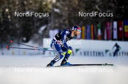 15.01.2021, Val di Fiemme, Italy (ITA): Alessandro Pittin (ITA) - FIS world cup nordic combined men, individual Gundersen HS106/10km, Val di Fiemme (ITA). www.nordicfocus.com. © Modica/NordicFocus. Every downloaded picture is fee-liable.
