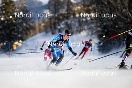 15.01.2021, Val di Fiemme, Italy (ITA): Gael Blondeau (FRA) - FIS world cup nordic combined men, individual Gundersen HS106/10km, Val di Fiemme (ITA). www.nordicfocus.com. © Modica/NordicFocus. Every downloaded picture is fee-liable.