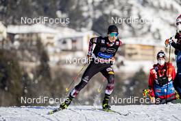 15.01.2021, Val di Fiemme, Italy (ITA): Johannes Lamparter (AUT) - FIS world cup nordic combined men, individual Gundersen HS106/10km, Val di Fiemme (ITA). www.nordicfocus.com. © Modica/NordicFocus. Every downloaded picture is fee-liable.
