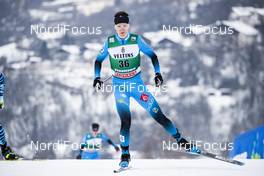 17.01.2021, Val di Fiemme, Italy (ITA): Matteo Baud (FRA) - FIS world cup nordic combined men, individual Gundersen HS106/10km, Val di Fiemme (ITA). www.nordicfocus.com. © Modica/NordicFocus. Every downloaded picture is fee-liable.