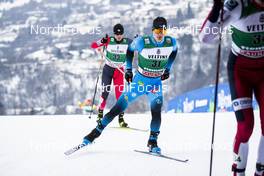 17.01.2021, Val di Fiemme, Italy (ITA): Antoine Gerard (FRA), Sora Yachi (JPN), (l-r)  - FIS world cup nordic combined men, individual Gundersen HS106/10km, Val di Fiemme (ITA). www.nordicfocus.com. © Modica/NordicFocus. Every downloaded picture is fee-liable.