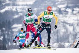 17.01.2021, Val di Fiemme, Italy (ITA): Joergen Graabak (NOR), Johannes Rydzek (GER), (l-r)  - FIS world cup nordic combined men, individual Gundersen HS106/10km, Val di Fiemme (ITA). www.nordicfocus.com. © Modica/NordicFocus. Every downloaded picture is fee-liable.