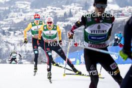 17.01.2021, Val di Fiemme, Italy (ITA): Vinzenz Geiger (GER), Terence Weber (GER), (l-r)  - FIS world cup nordic combined men, individual Gundersen HS106/10km, Val di Fiemme (ITA). www.nordicfocus.com. © Modica/NordicFocus. Every downloaded picture is fee-liable.