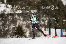 16.01.2021, Val di Fiemme, Italy (ITA): Jasper Good (USA) - FIS world cup nordic combined men, team sprint HS106/2x7.5km, Val di Fiemme (ITA). www.nordicfocus.com. © Modica/NordicFocus. Every downloaded picture is fee-liable.