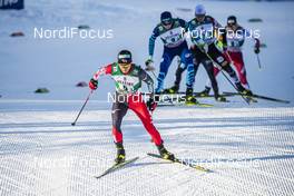 16.01.2021, Val di Fiemme, Italy (ITA): Akito Watabe (JPN), Eero Hirvonen (FIN), (l-r)  - FIS world cup nordic combined men, team sprint HS106/2x7.5km, Val di Fiemme (ITA). www.nordicfocus.com. © Modica/NordicFocus. Every downloaded picture is fee-liable.