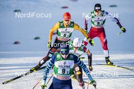 16.01.2021, Val di Fiemme, Italy (ITA): Julian Schmid (GER), Andreas Skoglund (NOR), (l-r)  - FIS world cup nordic combined men, team sprint HS106/2x7.5km, Val di Fiemme (ITA). www.nordicfocus.com. © Modica/NordicFocus. Every downloaded picture is fee-liable.