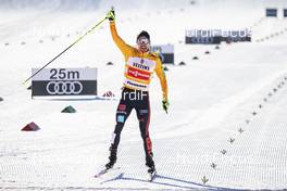 16.01.2021, Val di Fiemme, Italy (ITA): Fabian Riessle (GER) - FIS world cup nordic combined men, team sprint HS106/2x7.5km, Val di Fiemme (ITA). www.nordicfocus.com. © Modica/NordicFocus. Every downloaded picture is fee-liable.