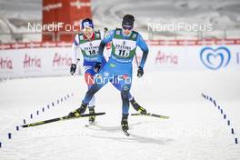 24.01.2021 Lahti, Finland (FIN): Laurent Muhlethaler (FRA) - FIS world cup nordic combined men, team sprint HS130/2x7.5km, Lahti (FIN). www.nordicfocus.com. © Modica/NordicFocus. Every downloaded picture is fee-liable.