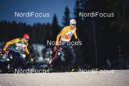 24.01.2021 Lahti, Finland (FIN): Terence Weber (GER), Vinzenz Geiger (GER), (l-r)  - FIS world cup nordic combined men, team sprint HS130/2x7.5km, Lahti (FIN). www.nordicfocus.com. © Modica/NordicFocus. Every downloaded picture is fee-liable.