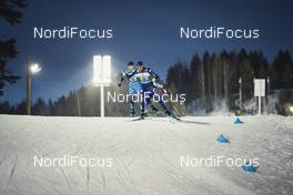 24.01.2021 Lahti, Finland (FIN): Raffaele Buzzi (ITA), Matteo Baud (FRA), (l-r)  - FIS world cup nordic combined men, team sprint HS130/2x7.5km, Lahti (FIN). www.nordicfocus.com. © Modica/NordicFocus. Every downloaded picture is fee-liable.