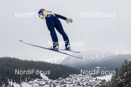 30.01.2021, Seefeld, Austria (AUT): Raffaele Buzzi (ITA) - FIS world cup nordic combined men, individual gundersen HS109/10km, Seefeld (AUT). www.nordicfocus.com. © Volk/NordicFocus. Every downloaded picture is fee-liable.