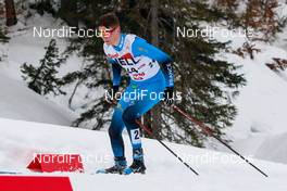 31.01.2021, Seefeld, Austria (AUT): Matteo Baud (FRA) - FIS world cup nordic combined men, individual gundersen HS109/15km, Seefeld (AUT). www.nordicfocus.com. © Volk/NordicFocus. Every downloaded picture is fee-liable.