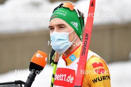 06.02.2021, Klingenthal, Germany (GER): Fabian Riessle (GER) - FIS world cup nordic combined men, individual gundersen HS140/10km, Klingenthal (GER). www.nordicfocus.com. © Reichert/NordicFocus. Every downloaded picture is fee-liable.