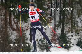 06.02.2021, Klingenthal, Germany (GER): Ben Loomis (USA) - FIS world cup nordic combined men, individual gundersen HS140/10km, Klingenthal (GER). www.nordicfocus.com. © Volk/NordicFocus. Every downloaded picture is fee-liable.