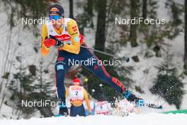 06.02.2021, Klingenthal, Germany (GER): Jakob Lange (GER) - FIS world cup nordic combined men, individual gundersen HS140/10km, Klingenthal (GER). www.nordicfocus.com. © Volk/NordicFocus. Every downloaded picture is fee-liable.