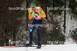 06.02.2021, Klingenthal, Germany (GER): Fabian Riessle (GER) - FIS world cup nordic combined men, individual gundersen HS140/10km, Klingenthal (GER). www.nordicfocus.com. © Volk/NordicFocus. Every downloaded picture is fee-liable.