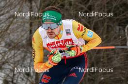 07.02.2021, Klingenthal, Germany (GER): Fabian Riessle (GER) - FIS world cup nordic combined men, individual gundersen HS140/10km, Klingenthal (GER). www.nordicfocus.com. © Volk/NordicFocus. Every downloaded picture is fee-liable.