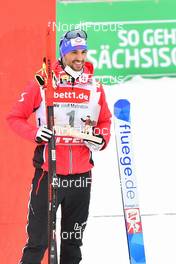 07.02.2021, Klingenthal, Germany (GER): Lukas Greiderer (AUT), podium - FIS world cup nordic combined men, individual gundersen HS140/10km, Klingenthal (GER). www.nordicfocus.com. © Reichert/NordicFocus. Every downloaded picture is fee-liable.